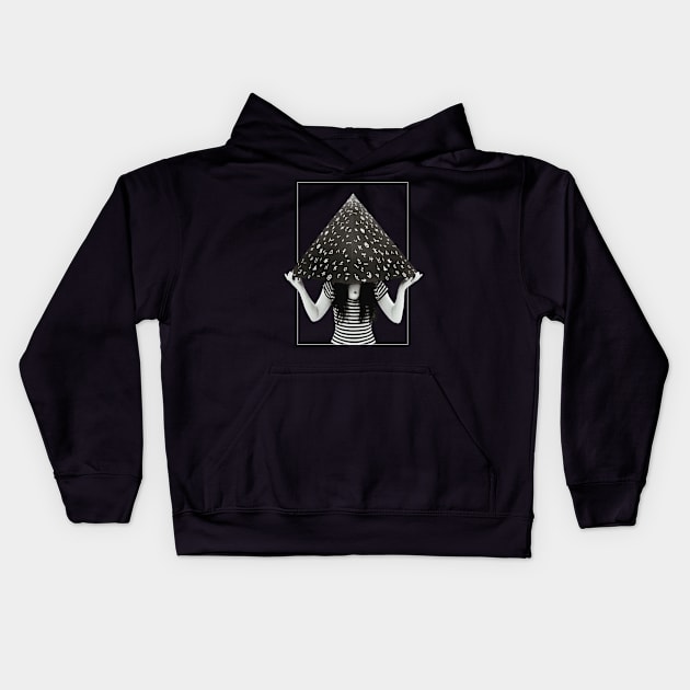 Pyramid Girl Kids Hoodie by SWAMPMEAT